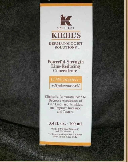 Kiehl’s Powerful-Strength Line-Reducing Concentrate 12.5% Vitamin C + Hyaluronic Acid – 3.4 fl oz / 100 ml