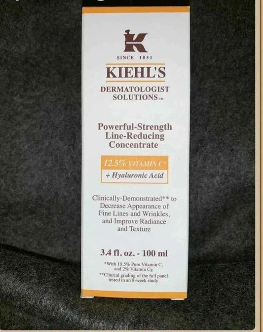 Kiehl’s Powerful-Strength Line-Reducing Concentrate 12.5% Vitamin C + Hyaluronic Acid – 3.4 fl oz / 100 ml